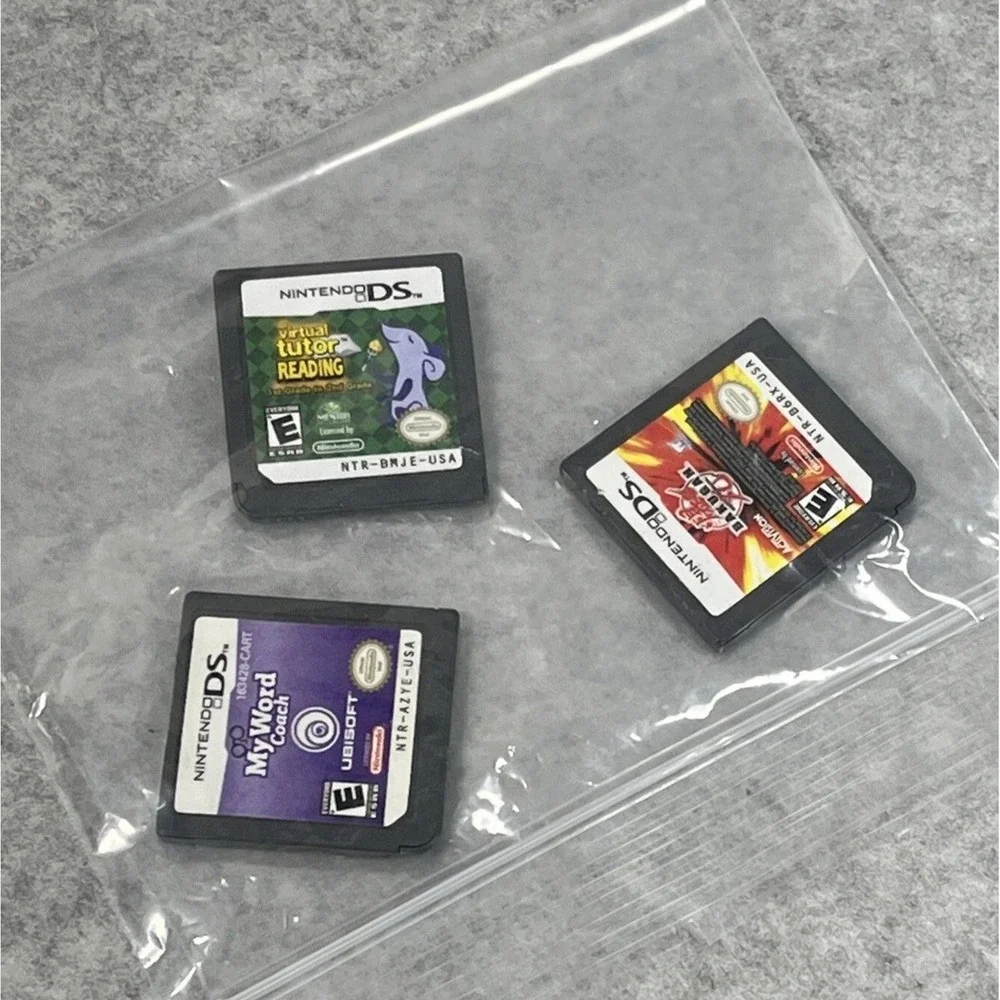 Nintendo DS Games Lot of 3 Bakugan Battle Brawlers Virtual Tutor Reading My Word
